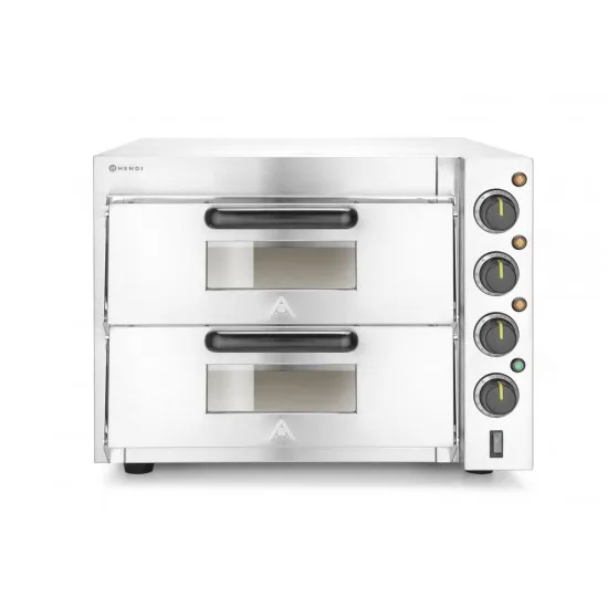 Двукамерна фурна за пица 3000W HENDI 220283 Двукамерна фурна за пица 3000W HENDI 220283