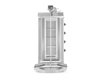 Дюнер машина газова, 4 горелки 13 kW, до 60 кг месо, HENDI