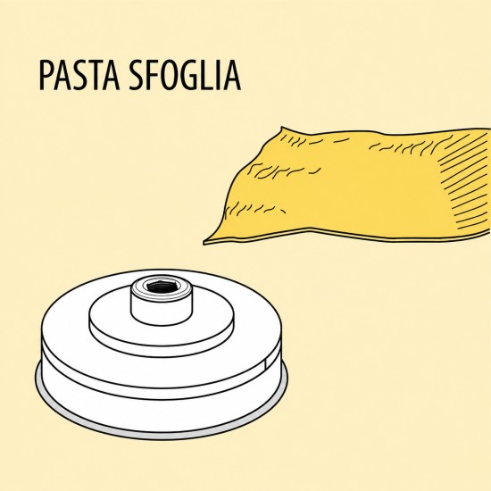 Приставка за машина за паста, PASTA SFOGLIA 155 мм, ACTRMPF11 Приставка за машина за паста, PASTA SFOGLIA 155 мм, ACTRMPF11