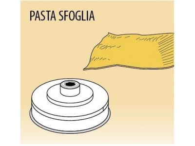 Приставка за машина за паста, PASTA SFOGLIA 205 мм, ACTRMPF27 (за PF80E / MPF8N)