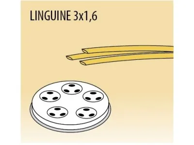 Приставка за машина за паста, LINGUINE 3 x 1,6 мм, ACTRMPF50