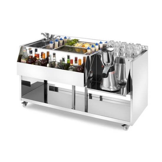 Cocktail station, 1500x700x830 h