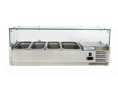 Хладилна витрина  3х1/3GN + 1х1/2GN, 1200x380x435h