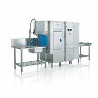 Rack conveyor dishwashers