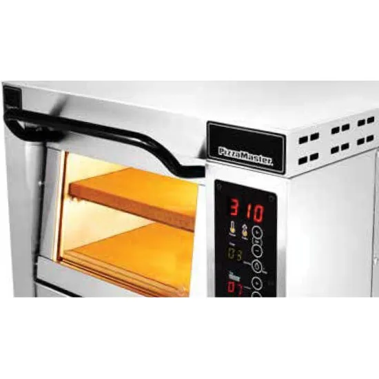 Настолна фурна за пица до 500°C, двойна ширина, 2 камери, 2 плочи, PizzaMaster PM 352ED-2DW - снимка 2