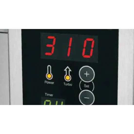 Настолна фурна за пица до 500°C, двойна ширина, 2 камери, 2 плочи, PizzaMaster PM 352ED-2DW - снимка 3
