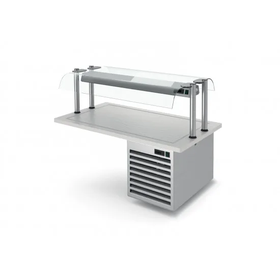 Охлаждаемо съоръжение за вграждане с гранитен плот Drop in static cooling stone Охлаждаемо съоръжение за вграждане с гранитен плот Drop in static cooling stone