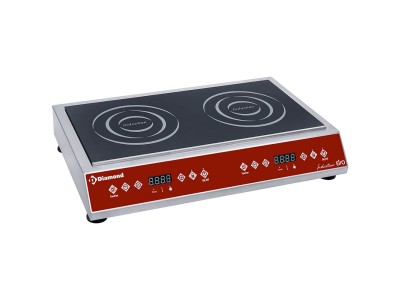 Induction hob double zone (2x 3500 W), capacitive buttons