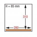 Vacuum machine, double welding 3.5mm, tank 280x310xh85,  GA-80/N, Henkelman 