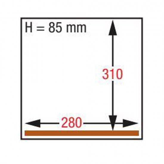 Vacuum machine, double welding 3.5mm, tank 280x310xh85,  GA-80/N, Henkelman 