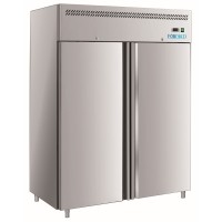 Хладилник с две врати неръждаем (0°С, +8°С) 2/1GN моноблок Forcold