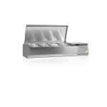 Хладилна витрина 4х1/4GN + 1х1/6GN, 1200 x 335 x 260 mm, TEFCOLD Denmark VK33-120 S/S LID Миниатюра 1