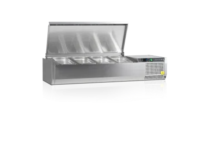 Хладилна витрина 4х1/4GN + 1х1/6GN, 1200 x 335 x 260 mm, TEFCOLD Denmark 