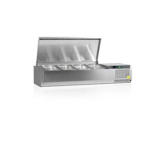 Хладилна витрина 4х1/4GN + 1х1/6GN, 1200 x 335 x 260 mm, TEFCOLD Denmark VK33-120 S/S LID Хладилна витрина 4х1/4GN + 1х1/6GN, 1200 x 335 x 260 mm, TEFCOLD Denmark VK33-120 S/S LID