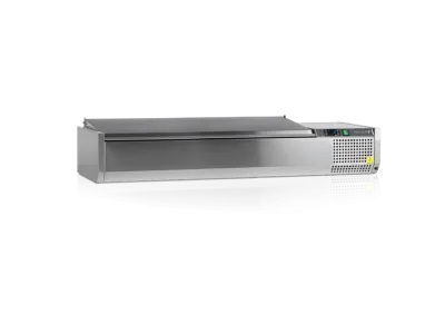Хладилна витрина 6х1/4GN + 1х1/6GN, 1500 x 335 x 260 mm, TEFCOLD Denmark 