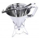 Batter Dispenser - 1,6L - Stainless Steel - Incl Dosing Button