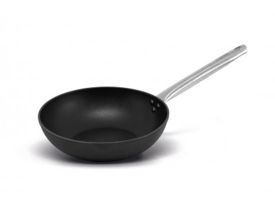 Тиган WOK алуминиев с незалепващо покритие, индукция ф28 Black Pro Тиган WOK алуминиев с незалепващо покритие, индукция ф28 Black Pro