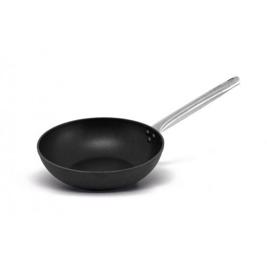 Тиган WOK алуминиев с незалепващо покритие, индукция ф28 Black Pro 145128
