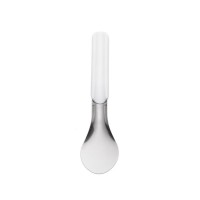 Ice cream spatula 26 centimeter stainless steel with white handle, Pujadas