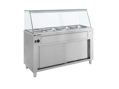 BAIN MARIE ON CUPBOARD WITH DISPLAY 4x1/1GN, Bambas