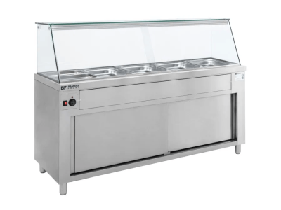 BAIN MARIE ON CUPBOARD WITH DISPLAY 5x1/1GN, Bambas