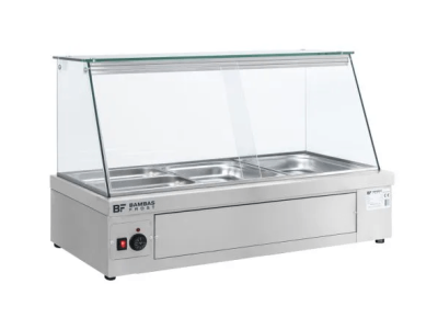 COUNTER-TOP BAIN MARIE WITH DISPLAY 3x1/1GN, Bambas