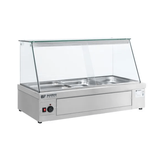 COUNTER-TOP BAIN MARIE WITH DISPLAY 3x1/1GN, Bambas MT 106 COUNTER-TOP BAIN MARIE WITH DISPLAY 3x1/1GN, Bambas MT 106