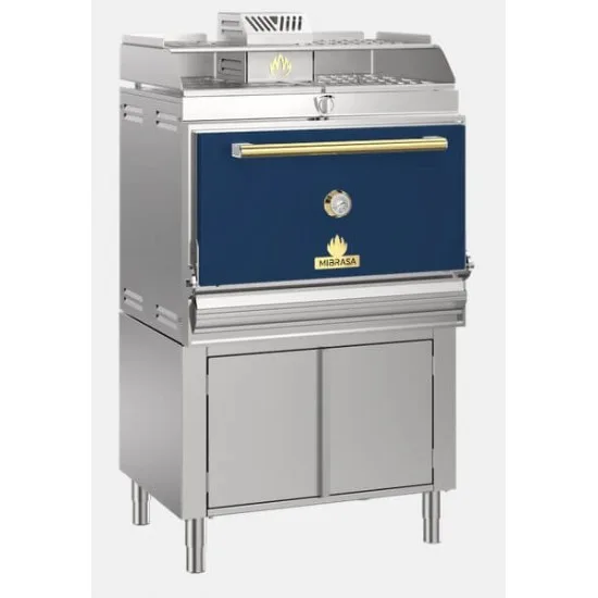 Барбекю-фурна на дървени въглища, с долен шкаф и отопляема горна решетка VERTICAL SPACE L - снимка 4