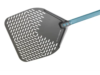 Лопата за пица 37x37 см, перфорирана, дръжка 120 см, Gi-Metal Evoluzione