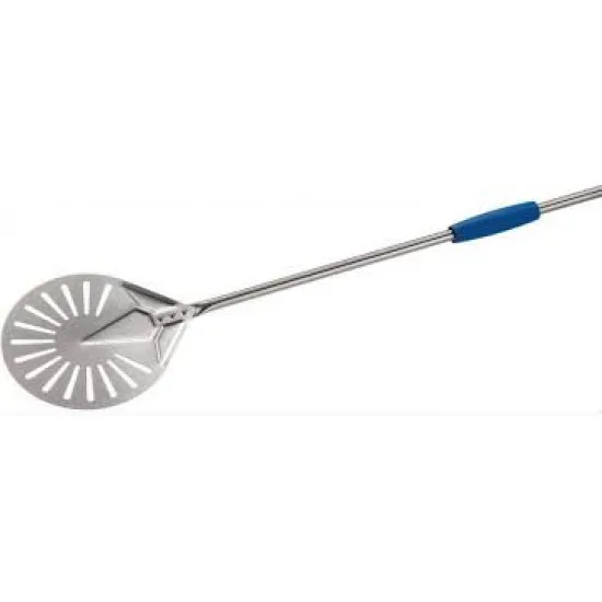 Лопата за въртене на пица перфорирана ф23 Azzurra Gi.Metal, дръжка 120 см I-23F/120