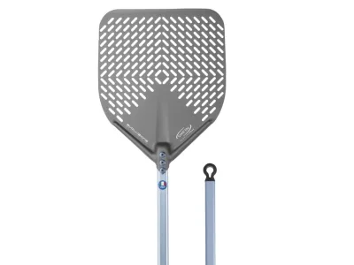 Лопата за пица 37x37 см, перфорирана, дръжка 120 см, Gi-Metal Evoluzione