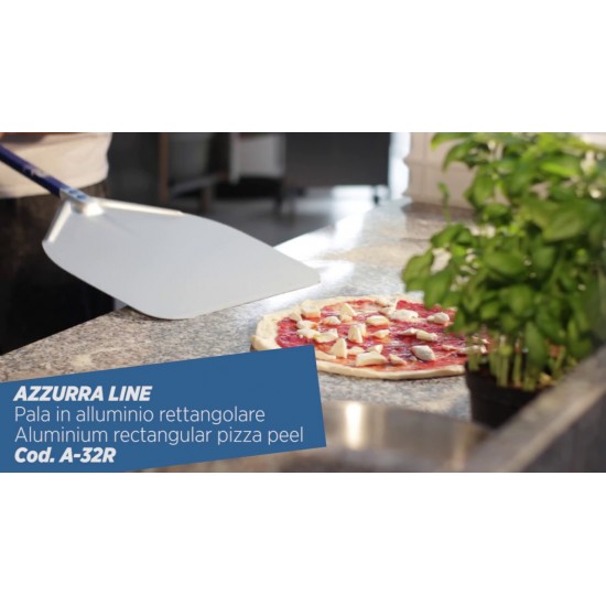 Aluminum rectangular pizza peel A-32R