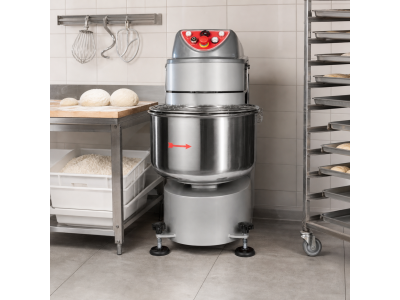 Тестомесачка спирална с фиксиран басан, вместимост: 30кг/40л, модел ECO STAR 30