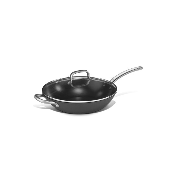 WOK with glass lid, cast steel ф32 cm, Pujadas 166032 WOK with glass lid, cast steel ф32 cm, Pujadas 166032