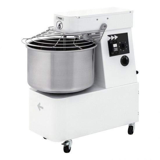 Тестомесачка спирална с фиксирана глава, двускоростна, вместимост: 25кг/32л IBT302V