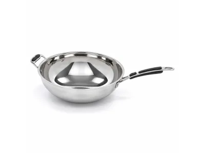 Тиган за индукционен WOK котлон, неръждаем ф36  